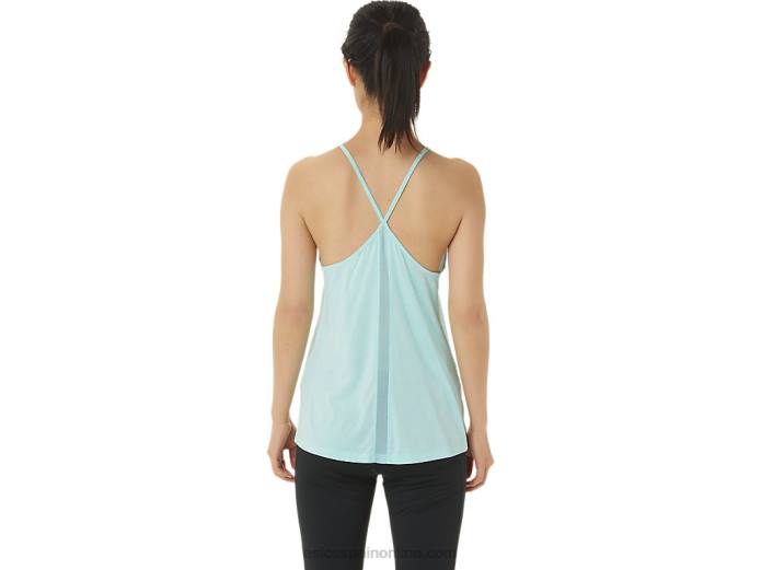 tanque de tiras de las mujeres Asics 4L683304 tinte espacial azul claro