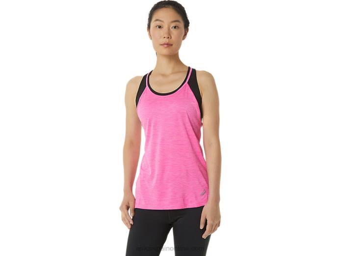 tanque de tiras de las mujeres Asics 4L683317 tinte espacial rosa glo