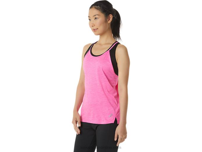tanque de tiras de las mujeres Asics 4L683317 tinte espacial rosa glo