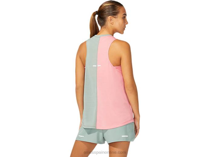 tanque de tokio de mujer Asics 4L683961 gris pizarra/pétalo de melocotón