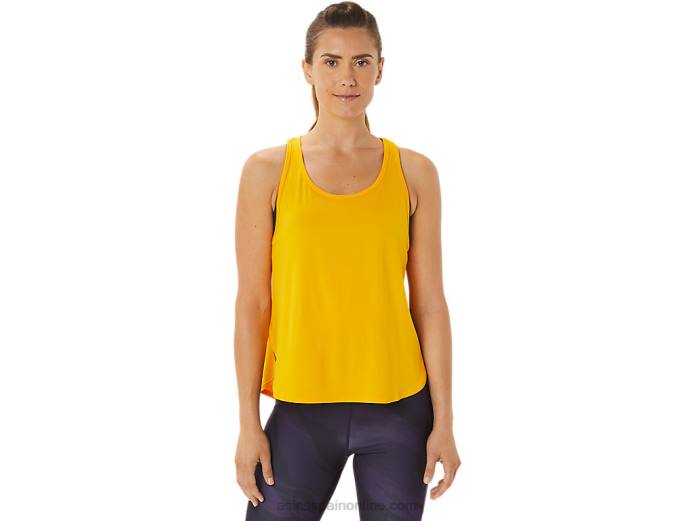top sin mangas con abertura lateral para mujer Asics 4L682932 girasol