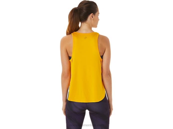 top sin mangas con abertura lateral para mujer Asics 4L682932 girasol