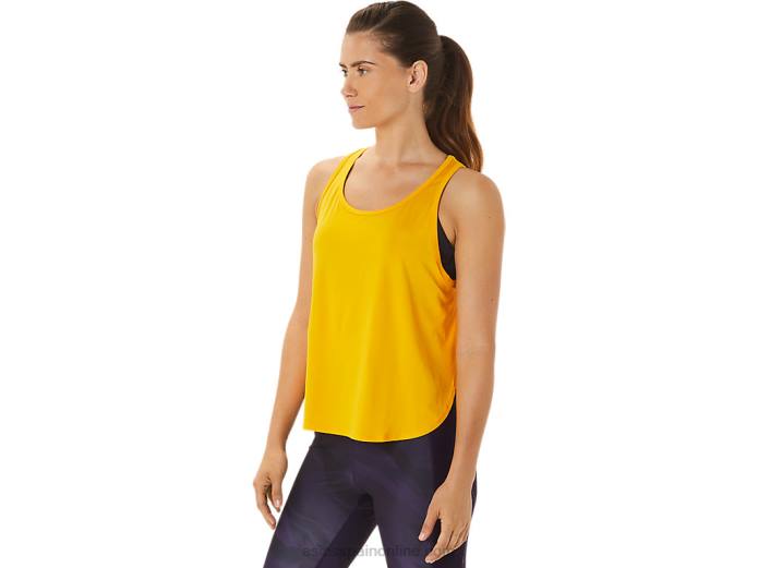 top sin mangas con abertura lateral para mujer Asics 4L682932 girasol