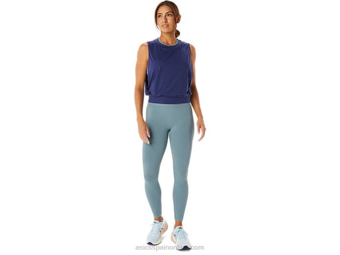 top sin mangas mujer nagino flex Asics 4L682145 azul índigo