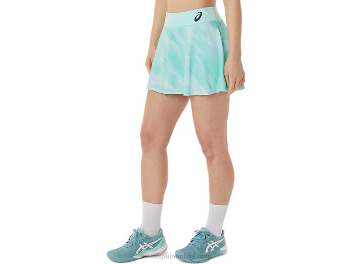 falda pantalón con gráfico de partido de mujer Asics 4L683067 hielo fresco
