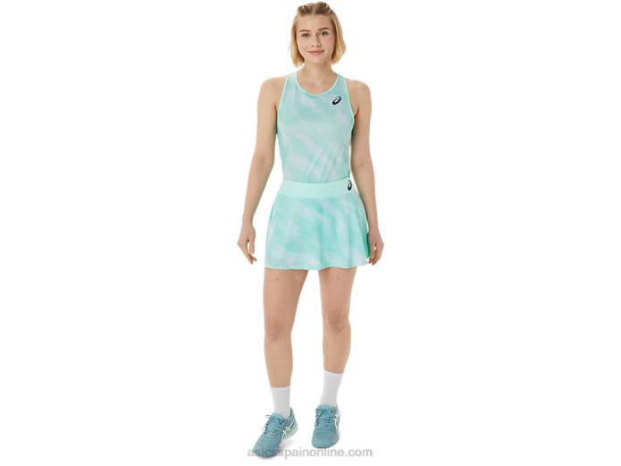falda pantalón con gráfico de partido de mujer Asics 4L683067 hielo fresco