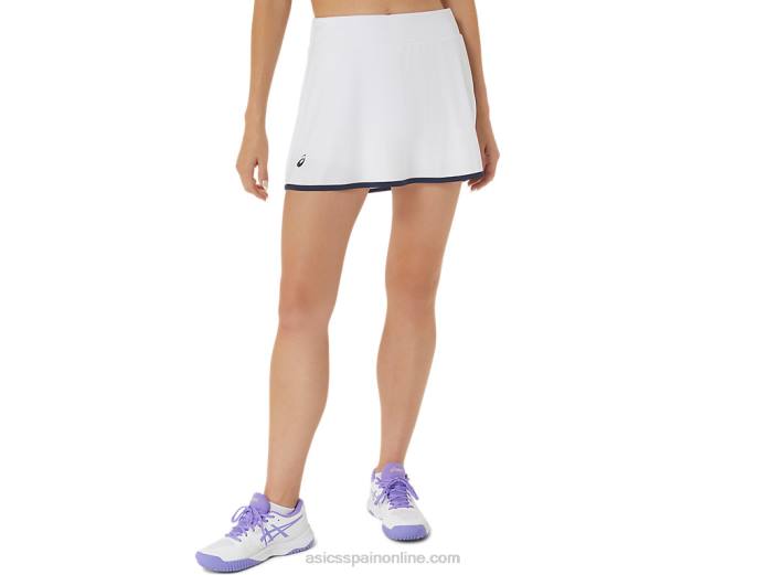 falda pantalón corte mujer Asics 4L682484 blanco brillante