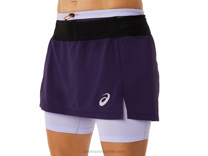 falda pantalón fujitrail mujer Asics 4L683079 sombra de noche/vapor