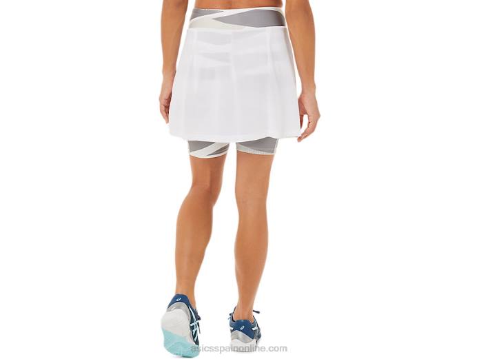 falda pantalón new strong 92 mujer Asics 4L683276 blanco brillante