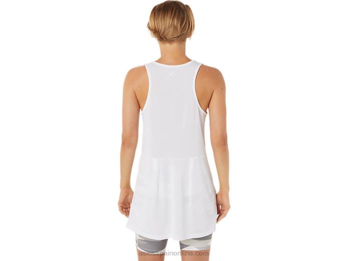 nuevo vestido strong 92 de mujer Asics 4L683283 blanco brillante