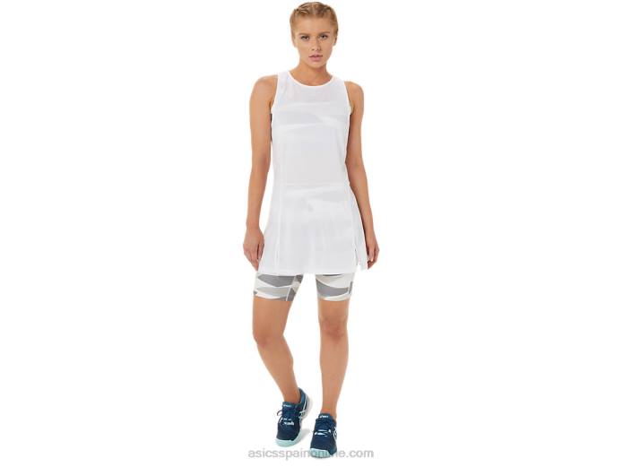 nuevo vestido strong 92 de mujer Asics 4L683283 blanco brillante