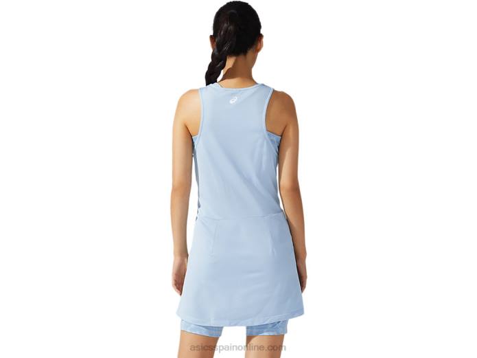 nuevo vestido strong 92 de mujer Asics 4L683846 impresión de niebla