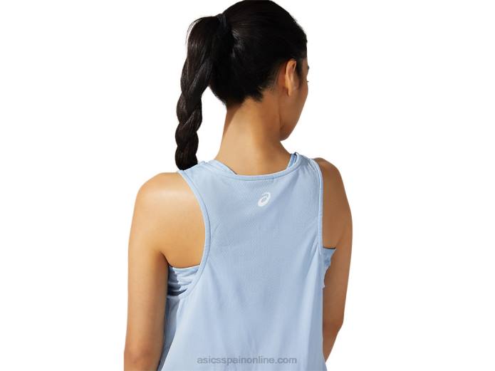 nuevo vestido strong 92 de mujer Asics 4L683846 impresión de niebla