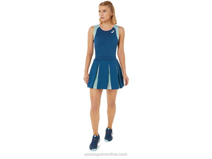 vestido de partido de mujer Asics 4L683502 índigo claro