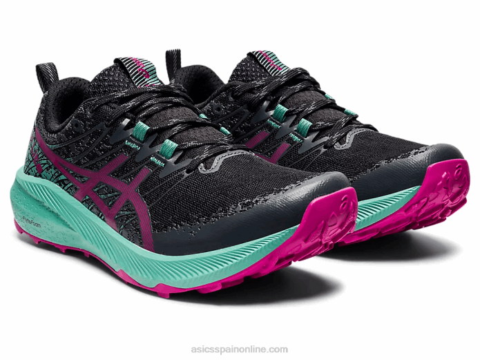 fuji lite 2 Asics 4L683586 negro/rojo fucsia