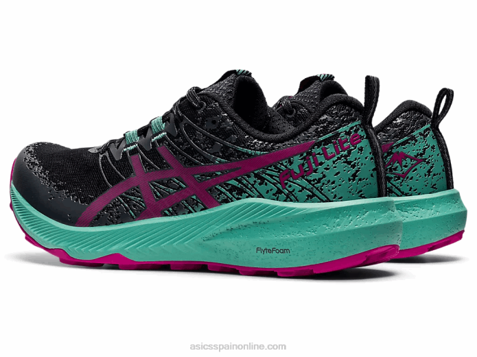 fuji lite 2 Asics 4L683586 negro/rojo fucsia