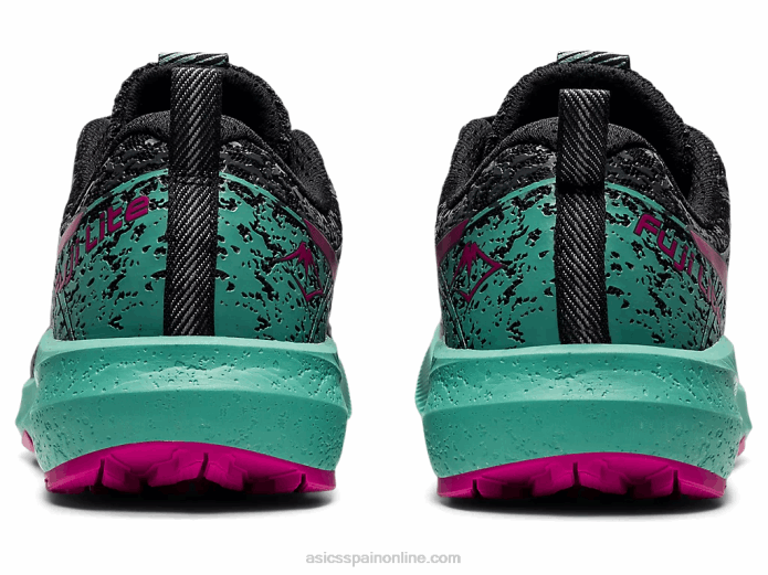 fuji lite 2 Asics 4L683586 negro/rojo fucsia