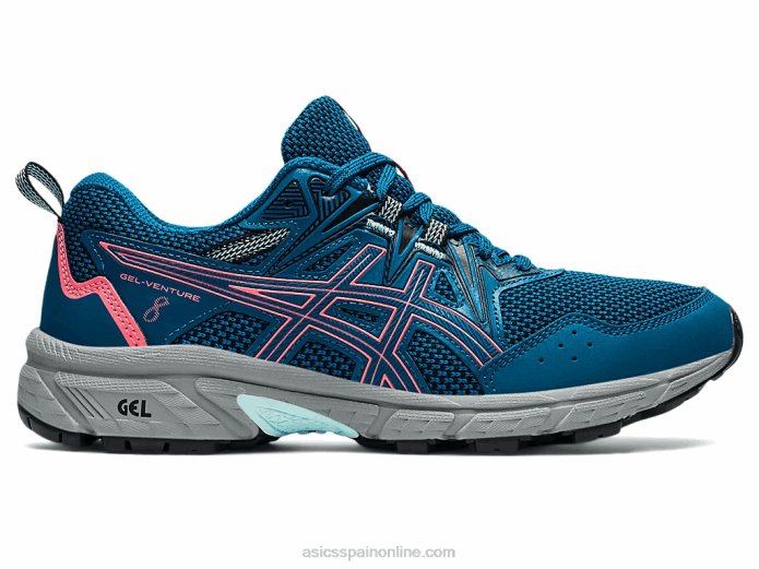 gel-ventura 8 Asics 4L683612 verde azulado de aguas profundas/coral resplandeciente