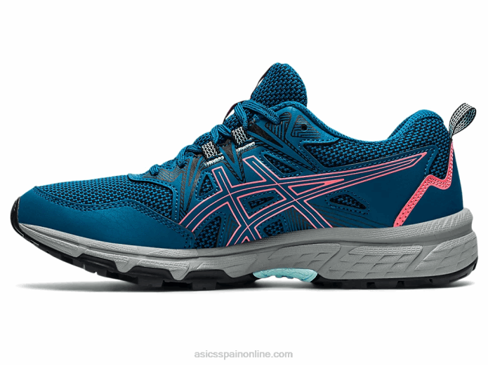 gel-ventura 8 Asics 4L683612 verde azulado de aguas profundas/coral resplandeciente