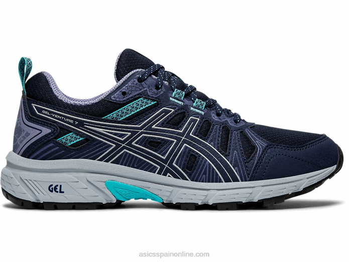 gel-venture 7 de ancho Asics 4L684201 negro/plata