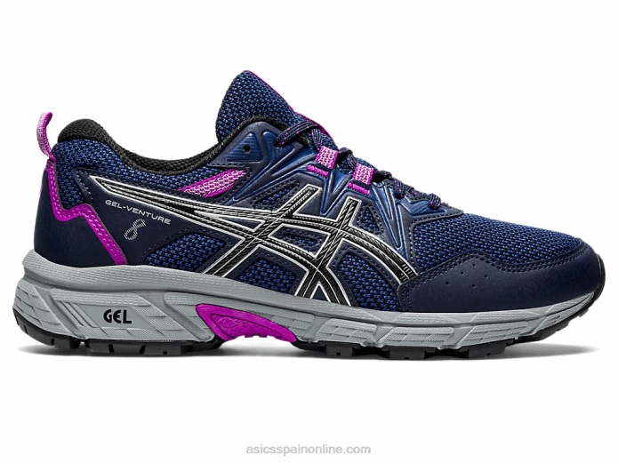 gel-venture 8 de ancho Asics 4L682945 medianoche/plata pura