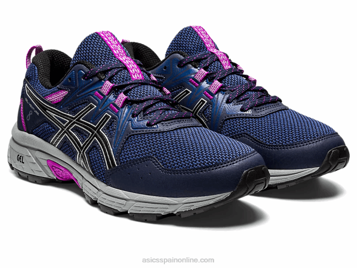 gel-venture 8 de ancho Asics 4L682945 medianoche/plata pura