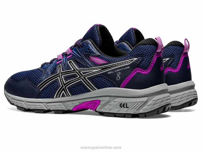 gel-venture 8 de ancho Asics 4L682945 medianoche/plata pura