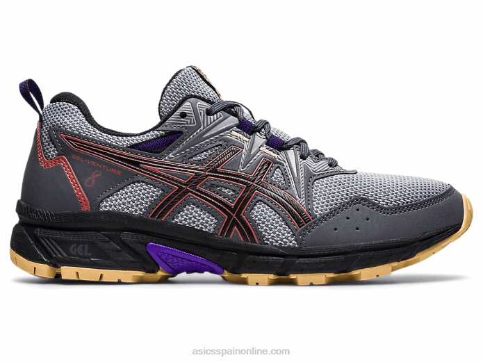 gel-venture 8 de ancho Asics 4L683938 gris portador/ladrillo rojo