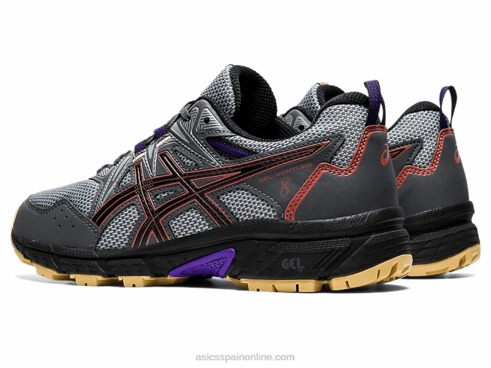 gel-venture 8 de ancho Asics 4L683938 gris portador/ladrillo rojo