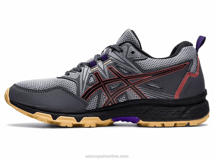 gel-venture 8 de ancho Asics 4L683938 gris portador/ladrillo rojo