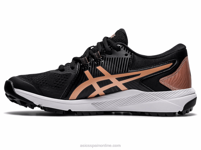 deslizamiento de curso de gel Asics 4L684056 negro/oro rosa