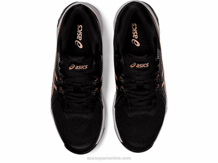 deslizamiento de curso de gel Asics 4L684056 negro/oro rosa