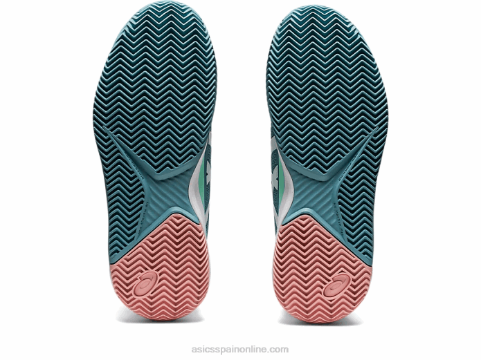 gel-resolución 8 arcilla Asics 4L683087 humo azul/blanco