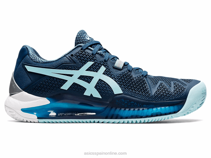 gel-resolución 8 arcilla Asics 4L683259 índigo claro/azul claro
