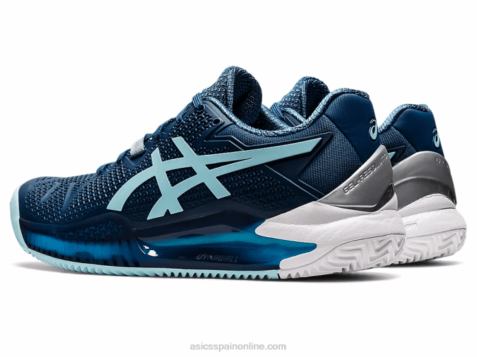 gel-resolución 8 arcilla Asics 4L683259 índigo claro/azul claro