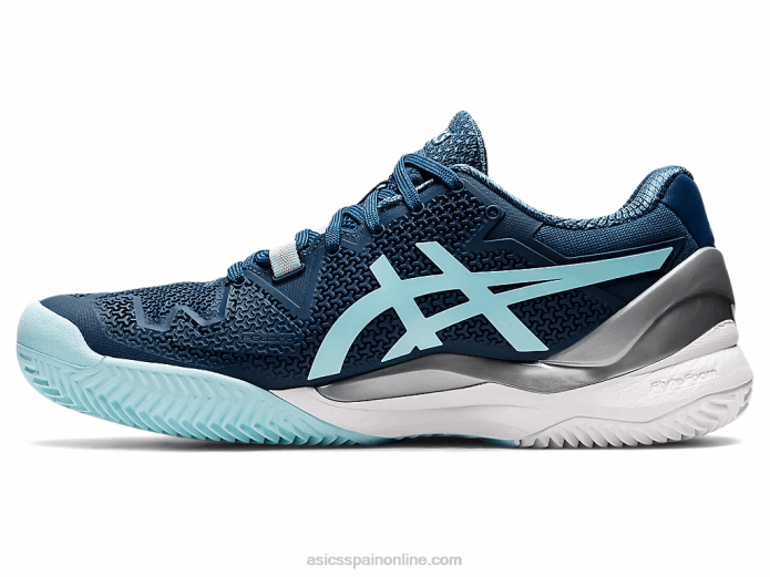 gel-resolución 8 arcilla Asics 4L683259 índigo claro/azul claro