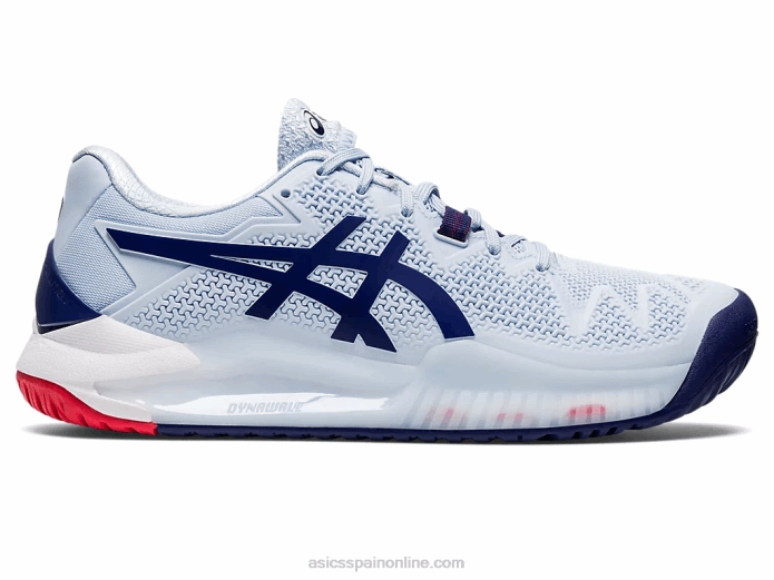 gel-resolución 8 de ancho Asics 4L683107 cielo suave/azul marino