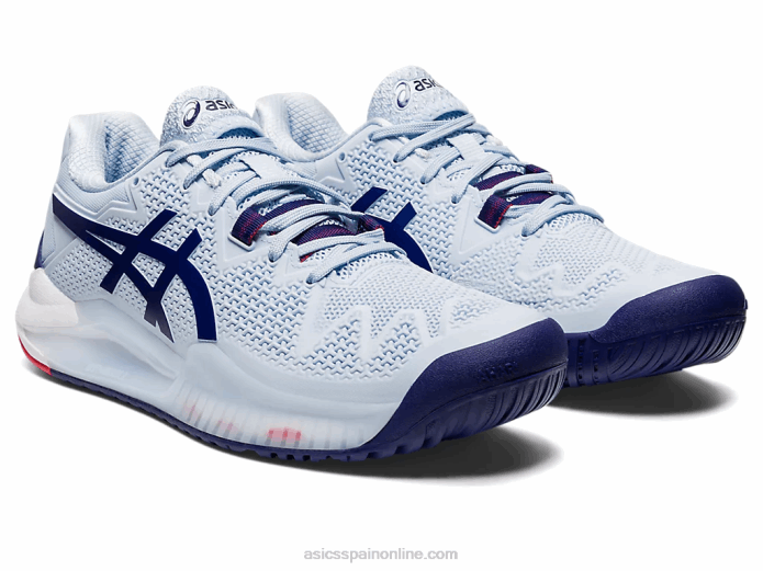 gel-resolución 8 de ancho Asics 4L683107 cielo suave/azul marino