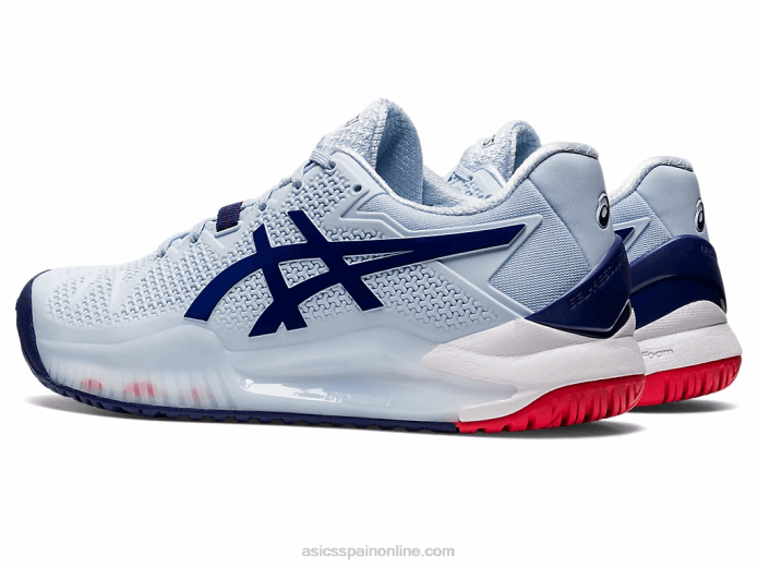 gel-resolución 8 de ancho Asics 4L683107 cielo suave/azul marino