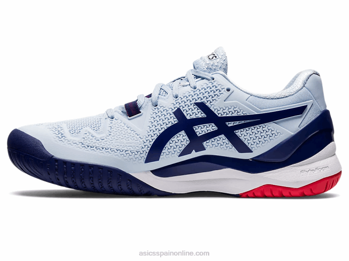 gel-resolución 8 de ancho Asics 4L683107 cielo suave/azul marino