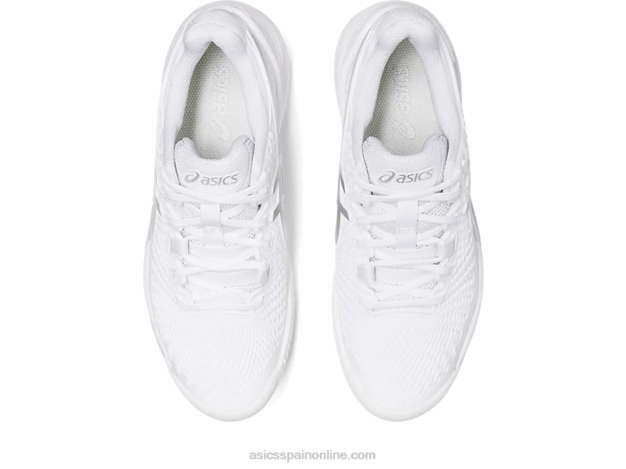 gel-resolución 9 arcilla Asics 4L682459 blanco/plata pura