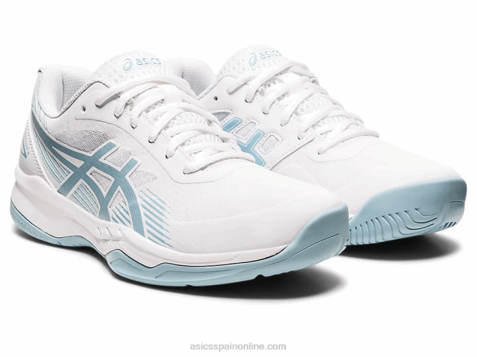 juego de gel 8 Asics 4L683192 blanco/azul humo
