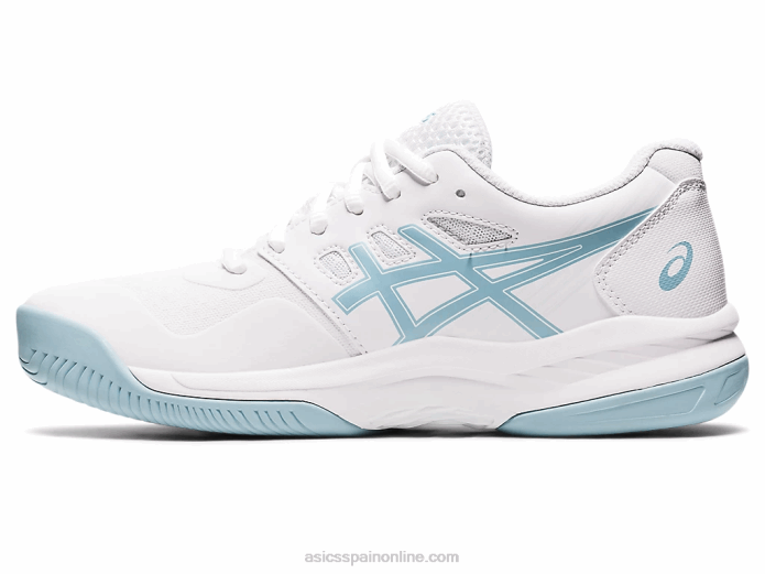 juego de gel 8 Asics 4L683192 blanco/azul humo