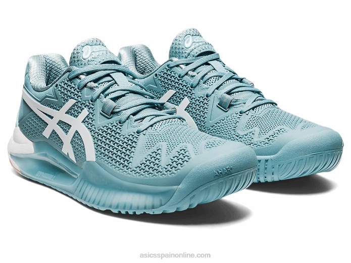 resolución de gel 8 Asics 4L682957 humo azul/blanco