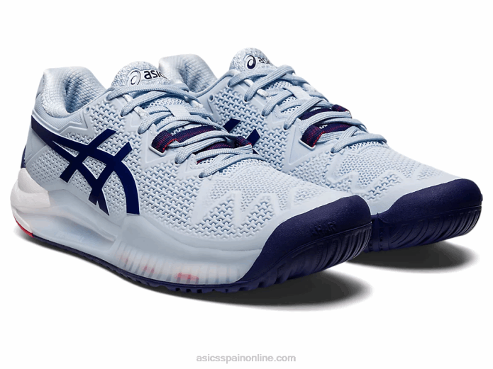 resolución de gel 8 Asics 4L683122 cielo suave/azul marino