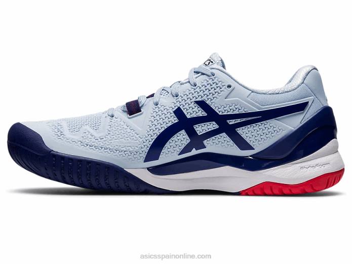 resolución de gel 8 Asics 4L683122 cielo suave/azul marino