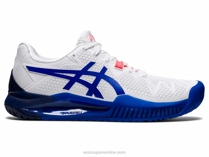 resolución de gel 8 Asics 4L683867 blanco/azul lapislázuli