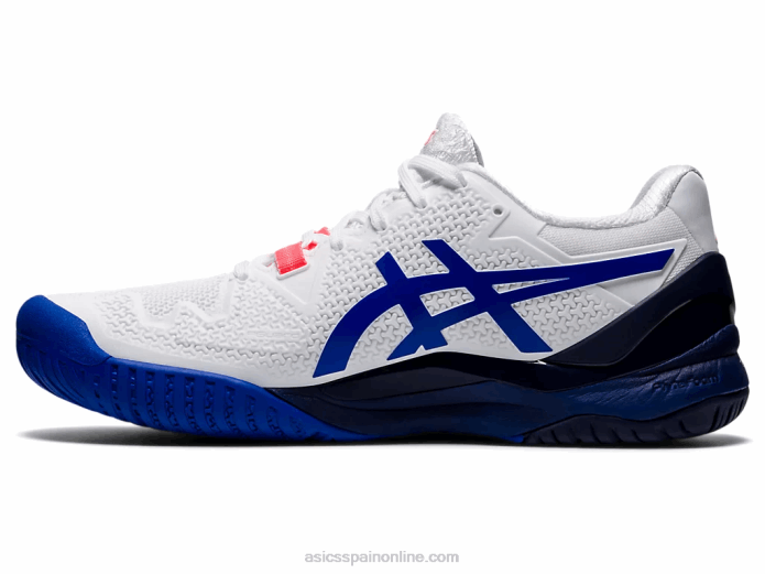 resolución de gel 8 Asics 4L683867 blanco/azul lapislázuli