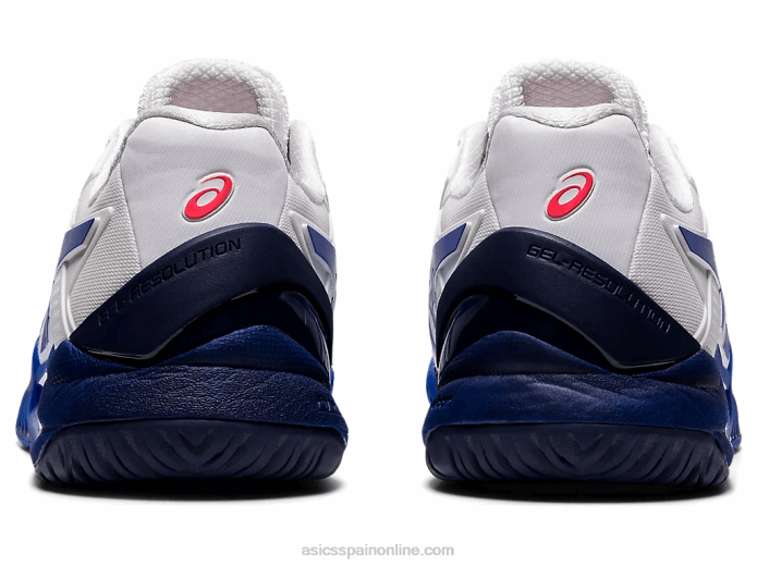 resolución de gel 8 Asics 4L683867 blanco/azul lapislázuli