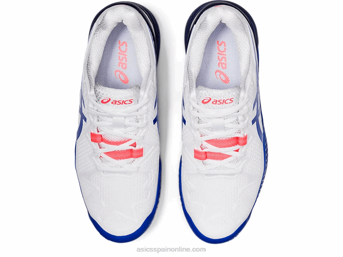 resolución de gel 8 Asics 4L683867 blanco/azul lapislázuli